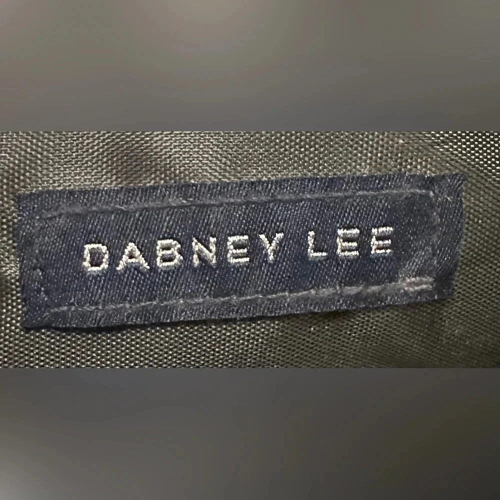 Dabney Lee Black Floral Zip Top Cosmetic Makeup Bag